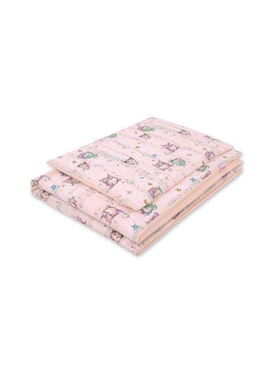 Bobono Husă de pilotă pentru copii Powder Pink 90x120cm