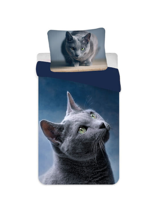 CAT Kids Single Duvet Cover Dark 140x200cm