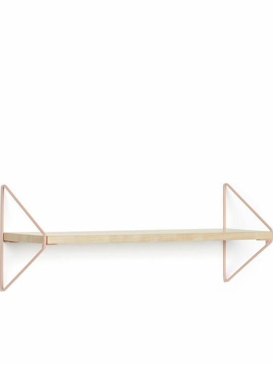 Детски Рафт Рафт Стенен Metal/Wood Стенен Розов 50x5.5x5см