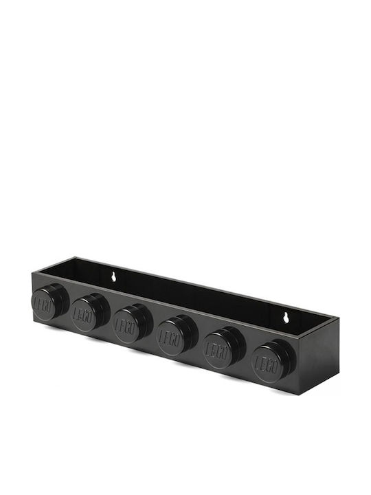 Детски Рафт Bookcase Стенен Черен 47.8x11.5x7.8см