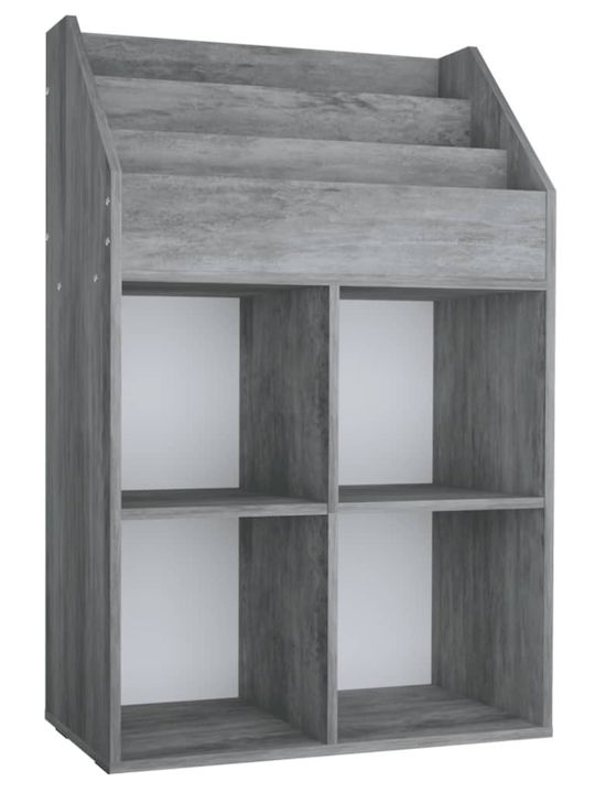 Детски Подов Стелаж Сив 71x30x114см