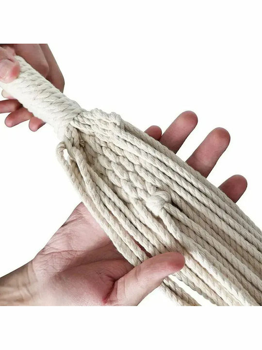 Hamac Dublu Material Textil Bej 200x150cm