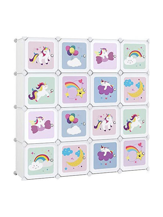 Kinderregale Cube Boden Weiß 123x31x123cm