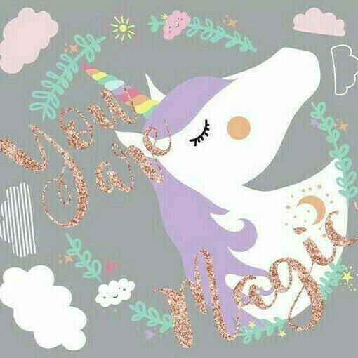 RoomMates Decor Детска стикерна за стена Стена Unicorn Magic Glitter 6бр
