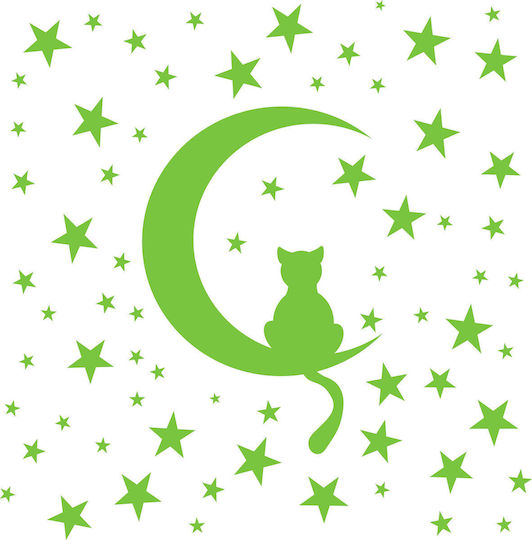 Decowalls Kids Glow-in-the-Dark Wall Sticker 30x60cm