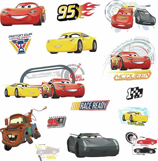 RoomMates Decor Autocolant Decorativ pentru Copii Perete Cars 3 15buc
