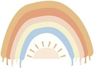 Babyloon Детска стикерна за стена Стена Pop Rainbow Babyloon Детска стикерна за стена Стена Pop Rainbow