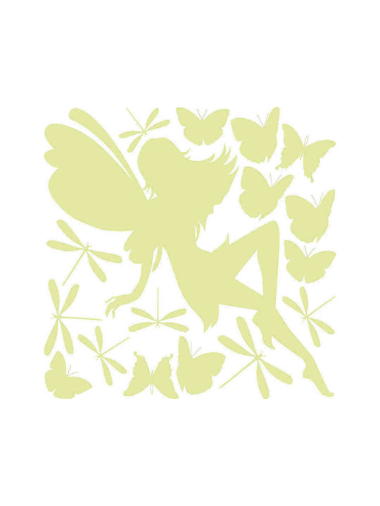 Ango Kids Vinyl Glow-in-the-Dark Wall Sticker Fairy Glow Medium 45x95cm
