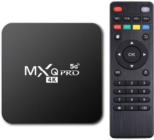 TV Box 4K UHD με WiFi USB 2.0 4GB RAM και 32GB Αποθηκευτικό Χώρο με Λειτουργικό Android 10.0