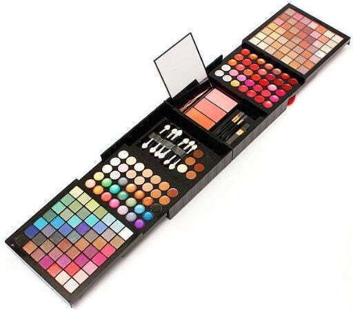 Make-up-Paletten und Sets Schönheit Kosmetikbox 177 Farben Lidschatten Set In Kosmetiktasche
