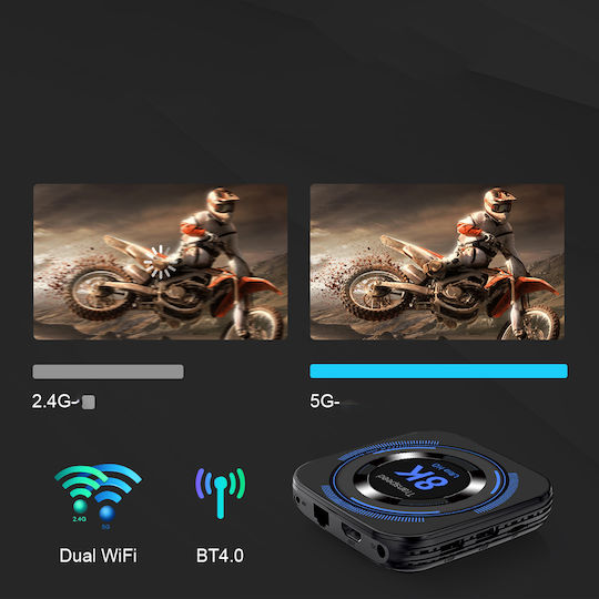TV Box VA-6574820974 8K UHD with Wi-Fi 2GB RAM and 16GB Storage with Android 12.0 Operating System