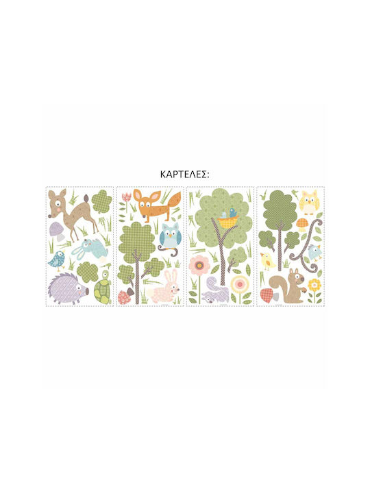 RoomMates Decor Kids Wall Sticker Woodland Animals