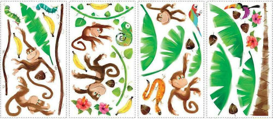 RoomMates Decor Kids Wall Sticker Little Monkeys
