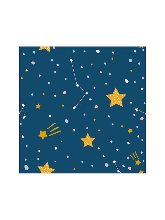 Ango Детска стикерна за стена Стена Пяна Starry Night Μπλε 30x30cm 3бр