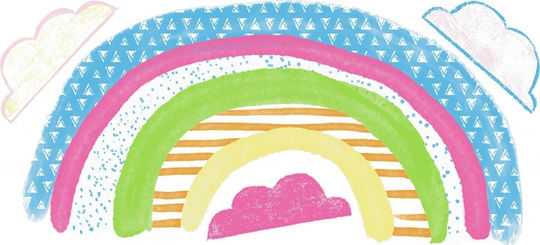 RoomMates Decor Παιδικό Διακοσμητικό Αυτοκόλλητο Τοίχου Rainbow 84.84x42.41εκ. 4τμχ
