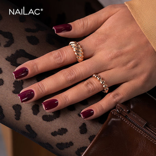 NaiLac Βερνίκι Νυχιών Μακράς Διαρκείας Quick Dry Μπορντό #469 7ml