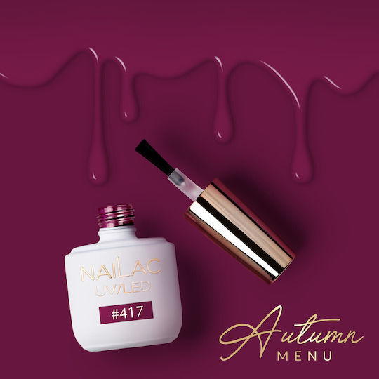 NaiLac Βερνίκι Νυχιών Μακράς Διαρκείας Quick Dry Μπεζ #417 7ml