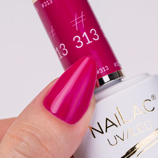 NaiLac Mat Oja de Unghii de Lungă Durată Uscare Rapidă Roșu #313 7ml