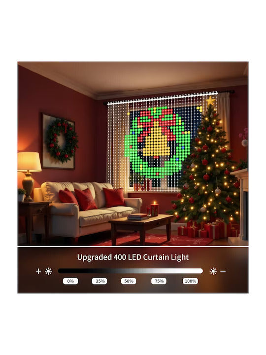 400 LED-Lichter RGB Vorhang Typ