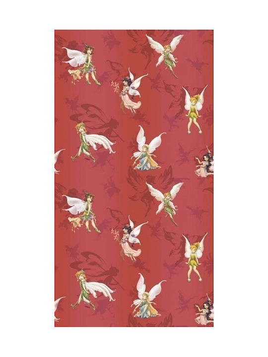 Disney Kinder Vorhang Charming 30 mit Trägern Rot 140x290cm