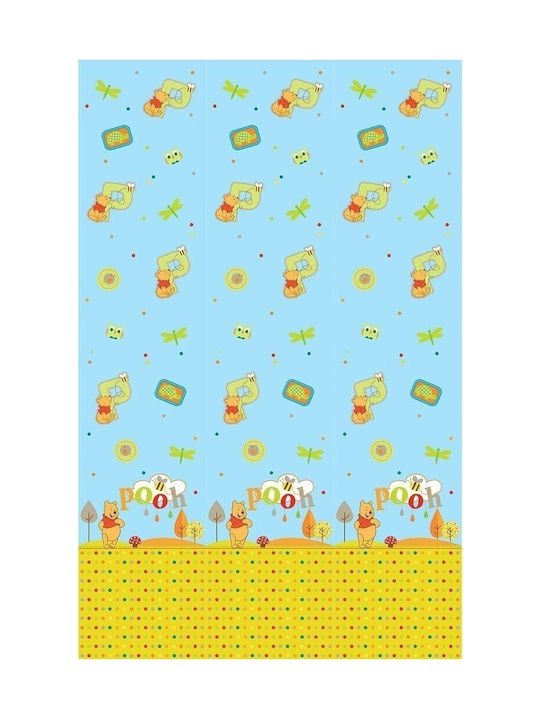 Disney Perdea pentru Copii WP203 Winnie cu Tresă Albastru 140x290buc