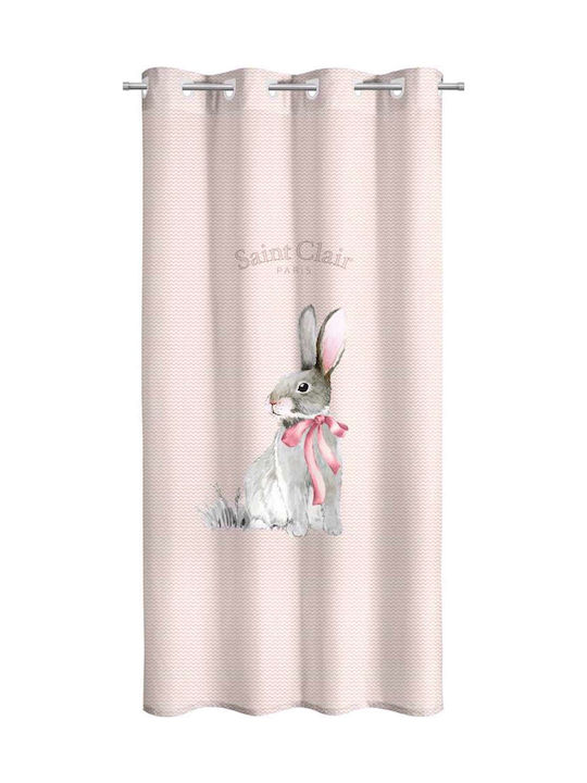 Saint Clair Kinder Vorhang mit Haken Rosa 1752030223013 160x240cm