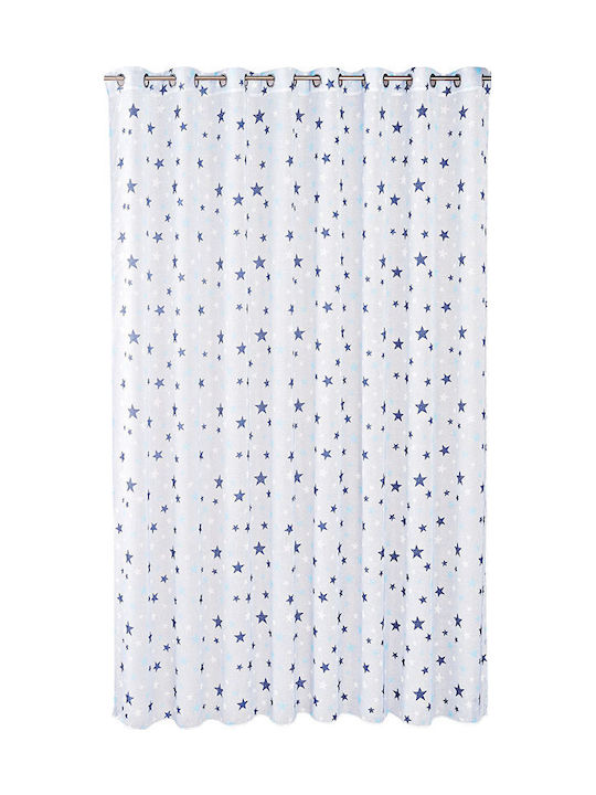 Beauty Home Kids Curtain with Grommet Tops Light Blue 280x280cm