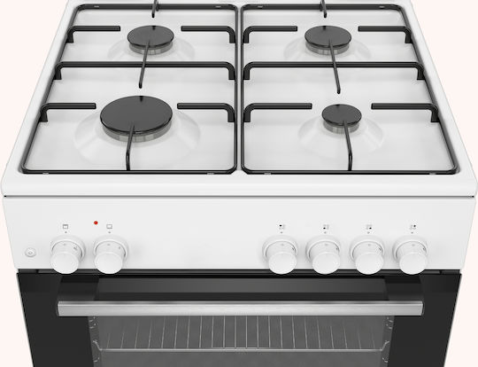 Pitsos Aragaz cu Gaz Lichefiat 76lt cu Plite pe Gaz Lichefiat L60cm. White