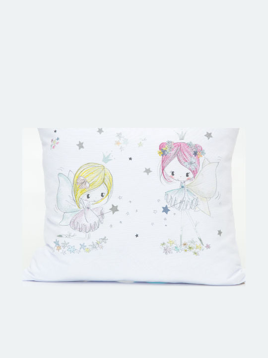 Borea Față De Pernă Decorativă Pentru Copii Magic Albă 45x45cm
