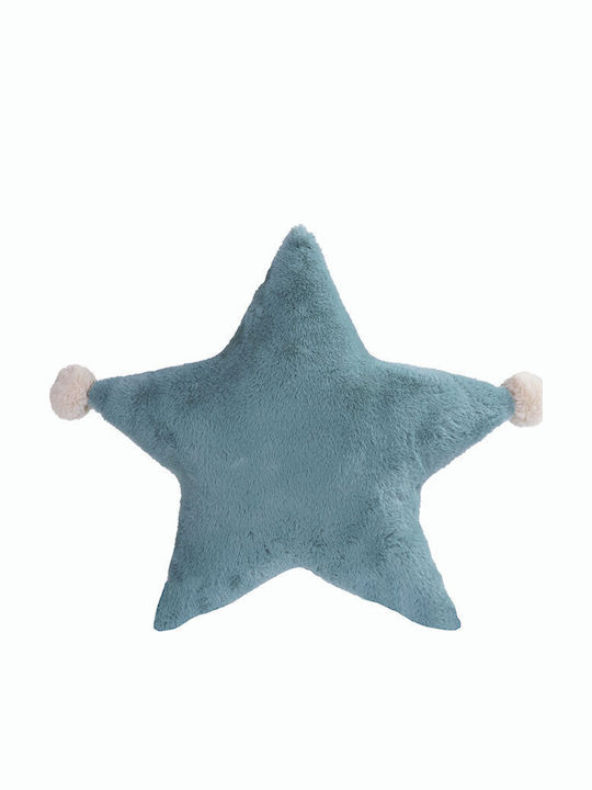 Nef-Nef Homeware Kids Decorative Pillow Baby Star Turquoise 45x45cm