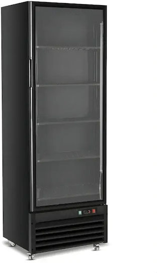 Dynamic Професионален Фризер Дисплей За Сладолед 400л И 250W Черен С Врати П290 х Д60 х В199.8см