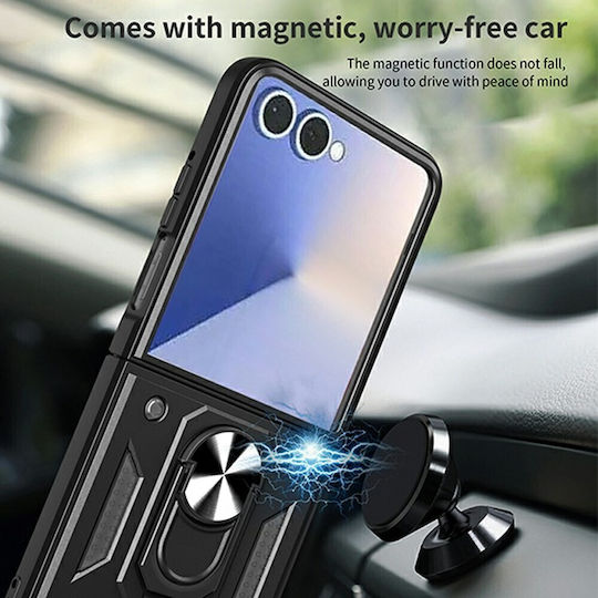 SSCase Umschlag Rückseite Kunststoff Schwarz Galaxy Z Flip8