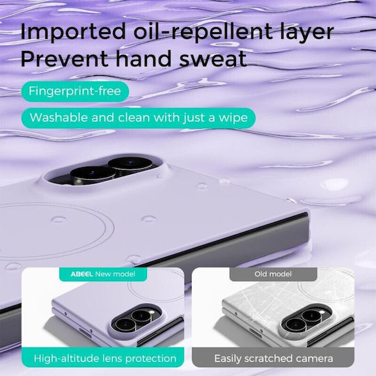 Abeel Silicone Light Blue Back Cover (Galaxy Z Fold8)