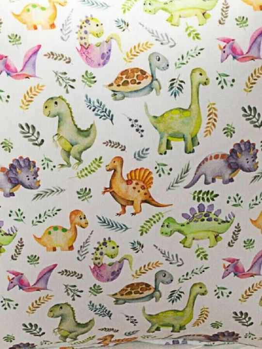Teoran Kinder Wurfkissen Dino Weiße 50x30cm