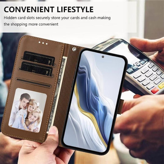SSCase Brieftasche Braun Motorola Moto G47 5G