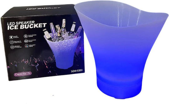 Rolinger Eisbehälter 5lt Led Beleuchtung & Bluetooth Lautsprecher 5w Sj-06084 Rl15299