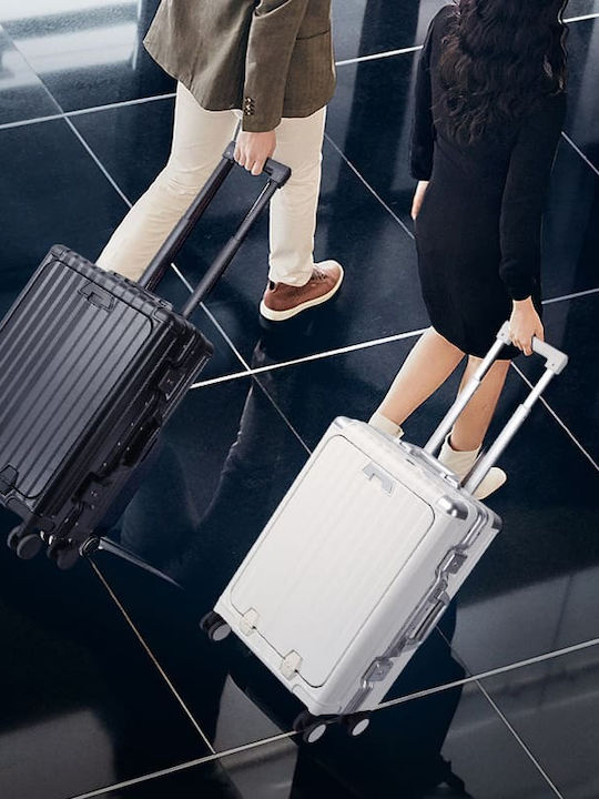 Bopai Cabin Hard White Suitcase Height 56cm