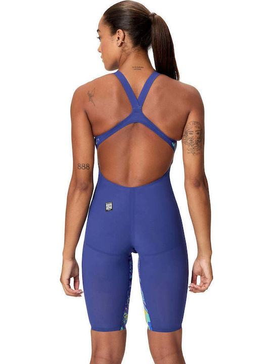Speedo Fastskin Lzr Pure Valor 2.0 Openback Kneeskin Γυναικείο Αγωνιστικό Ολόσωμο Μαγιό Κολύμβησης Μπλε