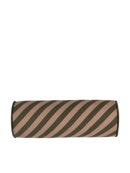 Nobodinoz Kids Decorative Pillow Majestic Green Taupe Stripes 50x18cm