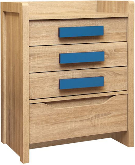 Детска гардеробна шкафче Playroom с 4 чекмеджета 63x40x80бр