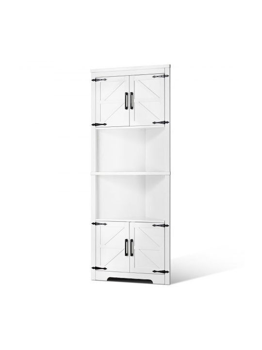 Ecke Schrank Weiß 68.5x36x171cm