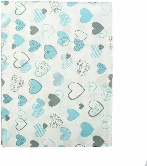 Dimcol Hearts Kids Cotton Pillowcase 50x70cm 08 Blue