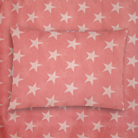 Dimcol Star Детски калъф за възглавница от 100% памук 50x70бр Red Dimcol Star Детски калъф за възглавница от 100% памук 50x70бр Red