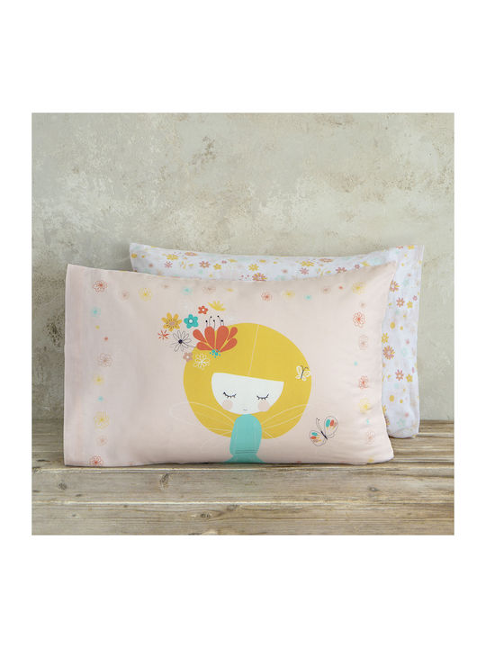 Nima Fairy Love Kinder Kissenbezug 52x72cm Rosa