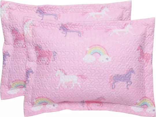 Das Home 4929 Kinder Kissenbezüge Set 50x70cm Pink, Purple