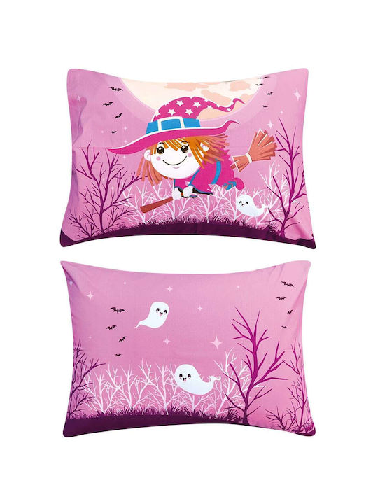 Kentia Hans Kinder Kissenbezüge Set 50x70cm Pink-purple