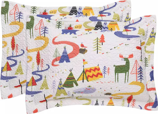 Das Home 4927 Kids Pillowcase Set 50x70cm Blue, Green, White
