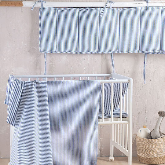 Rythmos Motiv Crib Bumpers Classic Inside Blue 43cm