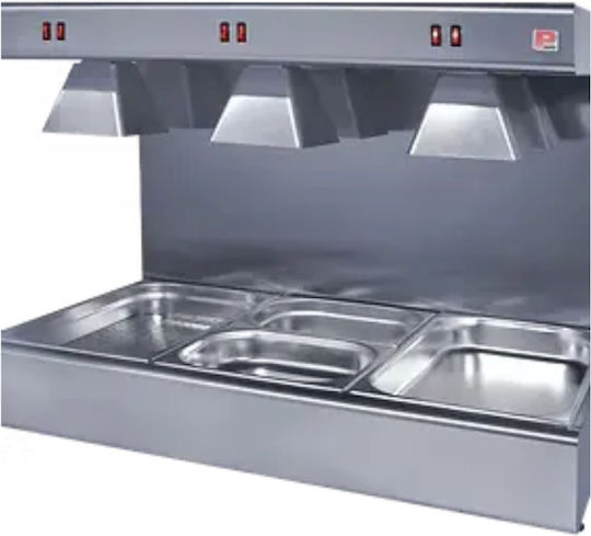 Panaritis Buffet-Heizung mit Leistung 1050W und Abmessungen 100x60x77cm