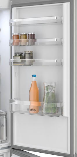 Bosch Ψυγειοκαταψύκτης 363lt Total NoFrost Υ203xΠ60xΒ66.5εκ. Inox KGN392LCF